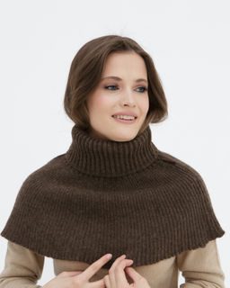 Манишка из шерсти UL коричневая