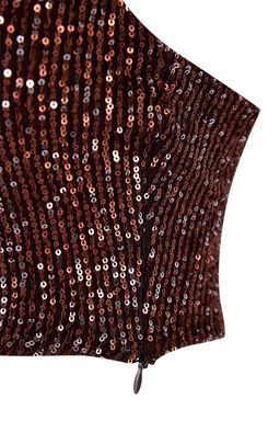 Siyah Kare Yaka Beden Oturan Payet Party Y?lbas? Bluz TPRSS26BZ00013 - Trendyolmilla фото 11