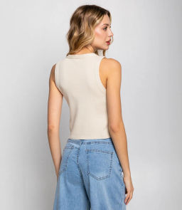 Майка #КТ0863, светло-бежевый