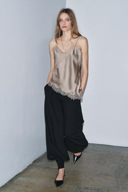TOP LENCERO ENCAJE ZW COLLECTION / Vis?n