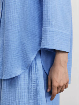 Рубашка из муслина с рукавом 3/4 / Zarina  фото 8