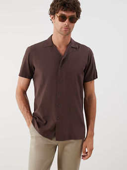 Regular Fit Modal Kar???ml? Erkek G?mlek