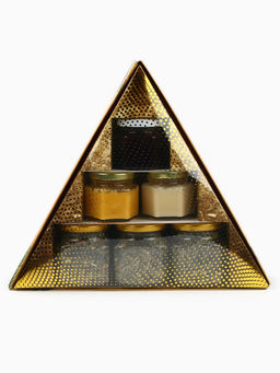 Подарочный новогодний набор Советский: чай травяной 25 г ? 3 шт., варенье с шишками 100 мл., крем-мёд 120 г ? 2 шт. - Фабрика счастья фото 3