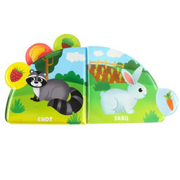 Книжка - игрушка для ванны Крошка Я «Кто что ест?», с окошками, от 4 мес.