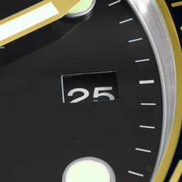 Часы настенные Субмарина д34см мягкий ход, металл., с датой (с люминесцентным циферблатом) (Китай) - Домашняя мода фото 4