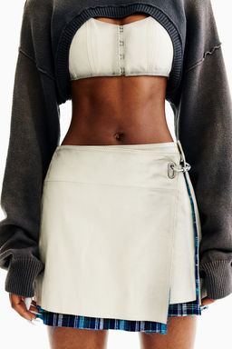 Minifalda cruzada de piel - H&m фото 3