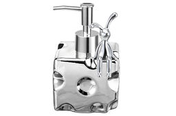 Диспенсер 380 мл 9*9*14 см "Сыр", металлик, декор Кролик