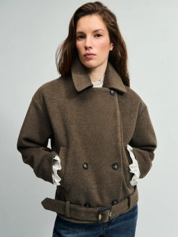 Полупальто с ремнем / Zarina  фото 9