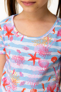 Хлопковая футболка для девочки Happy Fox фото 4