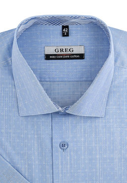 Сорочка мужская короткий рукав GREG 213/101/7537/Z/1_GB