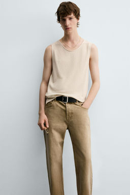 TEXTURED TANK T-SHIRT - Zara фото 5