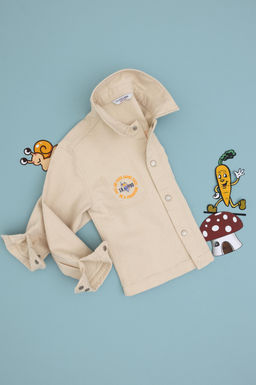 Erkek _ocuk Krem Uzun Kollu G_mlek Sepette S_rpriz _ndirim