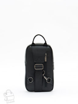 Рюкзак мужской кожаный 1102H black Heanbag в Новосибирске