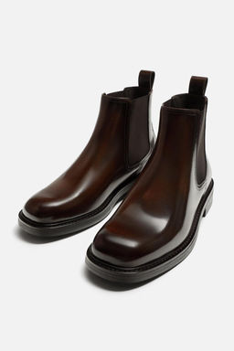 LEATHER CHELSEA BOOTS - LIMITED EDITION - Zara фото 7