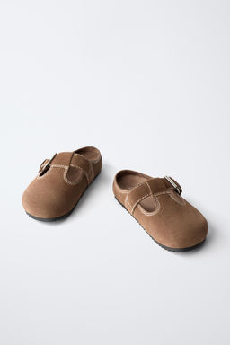 ZUECO PIEL PESPUNTES / Verde Caqui - Zara фото 3