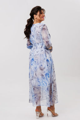 Платье ANELLI 1605 аквамариновый пион  фото 7