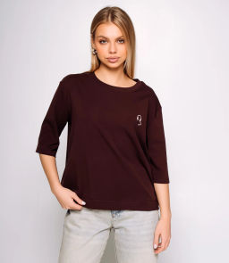 Футболка #КТ0467-51, шоколадный