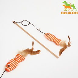 Дразнилка-удочка Рыбка из сизаля, 40 см