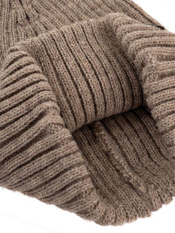 Шапка жен. шерсть+акр LB-BR55027 taupe - Labbra фото 8