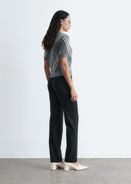 Pantalones de lana de perneras rectas - H&m фото 7