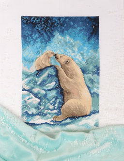 Набор для вышивания PANNA J-7082 Мишки на Севере 18 х 27 см