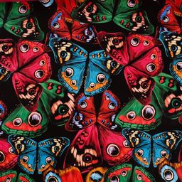 Цена за 10 шт. Бумага упаковочная глянцевая двухсторонняя «Бабочки», 70 х 100 см