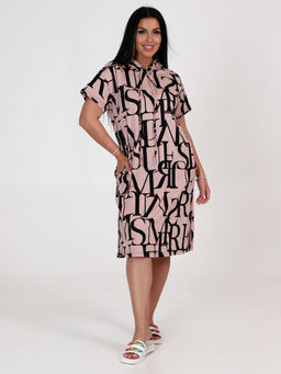 Т-5103 ТУНИКА (Буквы на бежевом) - А-дина фото 3