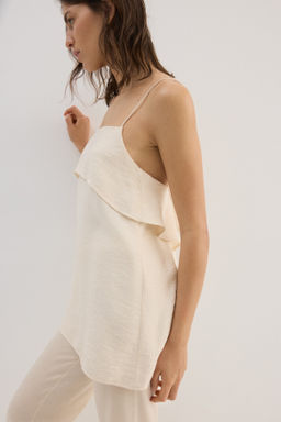 Top de tirantes espagueti en mezcla de viscosa - H&m фото 5