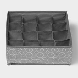 Органайзер для хранения белья Доляна Фора, 16 ячеек, 323212 см, серый фото 4