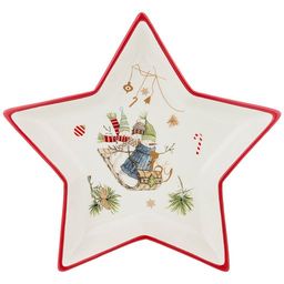 БЛЮДО ЗИМНЯЯ ЗАБАВА 25*25*3,5 СМ.