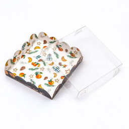 Цена за 10 шт. Коробка для печенья, «Новогодние чудеса», 12×12×3 см