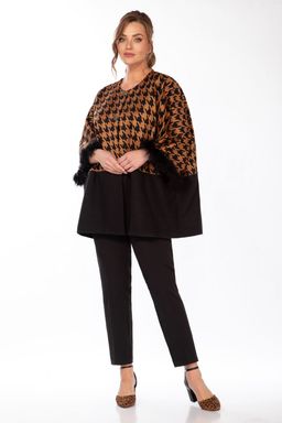 Жакет Belinga 5147 черный+рыжий фото 2