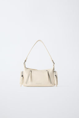 BOLSO CREMALLERA / Blanco Crudo