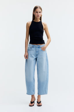 Barrel Regular Waist Ankle Jeans - H&m фото 8