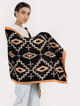 в составе ШЕРСТЬ  и КАШЕМИР Большой, мягкий, теплый  двусторонний палантин - Tantino фото 5