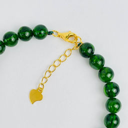 Браслет из Хромдиопсида - Радуга самоцветов фото 3