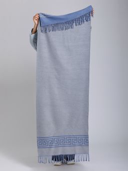 В составе шерсть и кашемир! теплый двусторонний палантин - Tantino фото 3