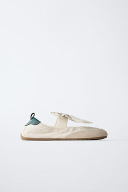 SPORTY BALLERINA SHOES WITH BOW