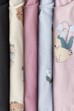 Pack de 5 camisetas de algodon de manga larga - H&m фото 2