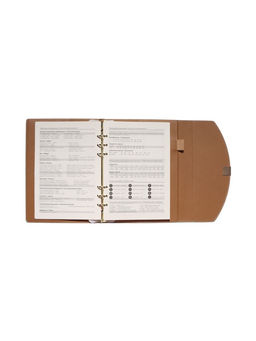 Органайзер на кольцах, A5, с клапаном, 80 листов, в линейку, искусственная кожа, бирюзовый - Simaland фото 9