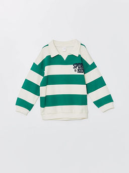 ?izgili Erkek Bebek Sweatshirt ve Pantolon 2li Tak?m - Waikiki фото 2