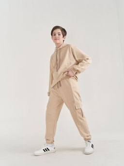 Джоггеры карго облегченные БЕЖ подростковые - Bungly фото 2