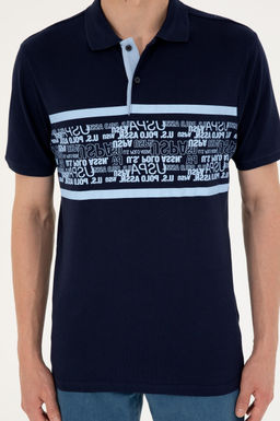Футболка U.S. Polo Assn мужская темно-синяя хлопок  фото 6
