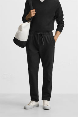 PANTAL?N CINTURA JOGGER CONFORT / Negro - Zara фото 2