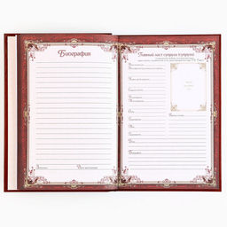 Родословная книга новогодняя «Дед Мороз» 17×2×23.7 см