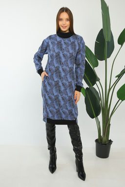 Платье женское 144L3 джинса/набивка