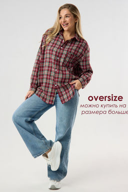 Рубашка женская в клетку