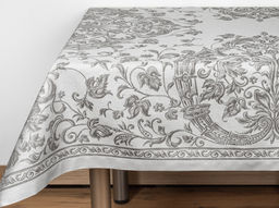 Скатерть 07С-36ЯК 140*220 "Шитье" цв. серый