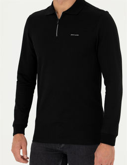 Siyah Regular Fit Sweatshirt - Pierre cardin фото 7