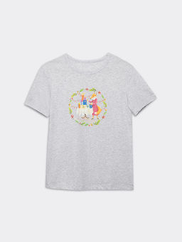 Хлопковый комплект (серая футболка с принтом и брюки в красную клетку) - Mark formelle фото 4